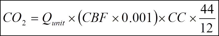 Equation Y-8: Annual CO2 from Catalytic Cracking Units and Fluid Coking Units
